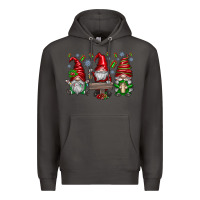 Smoke christmas gnomes celebration Premium Hoodie - CowhideDigitalArt