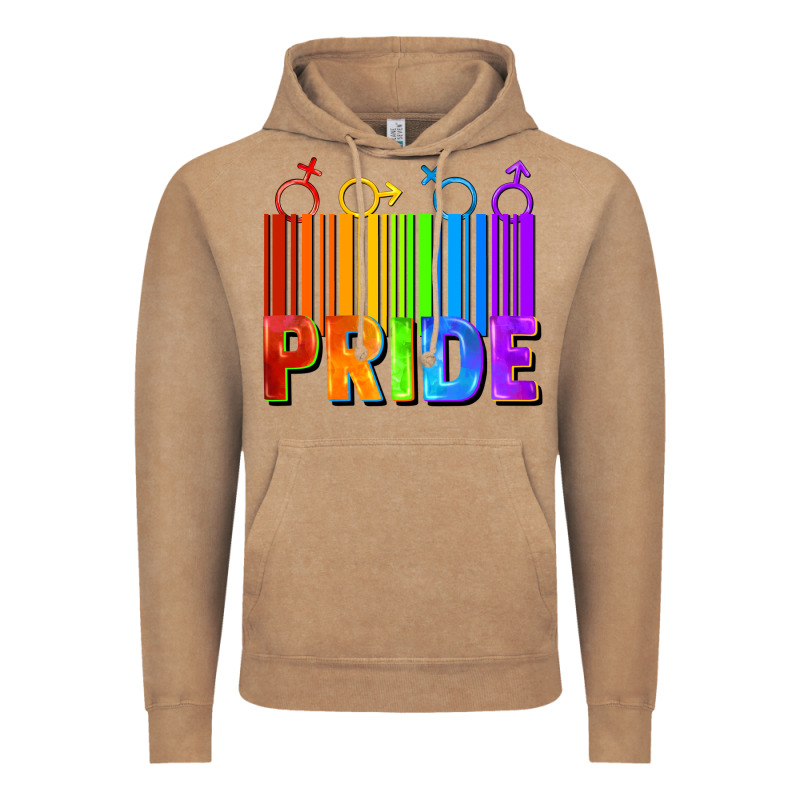 Pride Barcode Vintage Hoodie by FaDigitalArtStudio | Teevron