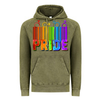 Vintage Olive Pride Barcode Vintage Hoodie - FaDigitalArtStudio