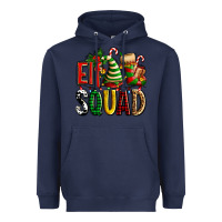 Navy elf squad with elf hat and socks Heavyweight Hoodie - AdoDesignShop