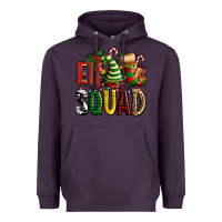 Plum elf squad with elf hat and socks Heavyweight Hoodie - AdoDesignShop