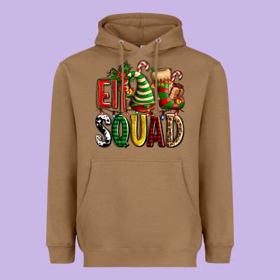 Elf Squad With Elf Hat And Socks Heavyweight Hoodie Designed By Adodesignshop