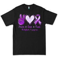 Black Peace Love Cure Odgkins Lympoma Premium Tee - Jasminsmagicworld