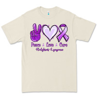 Bone Peace Love Cure Odgkins Lympoma Premium Tee - Jasminsmagicworld