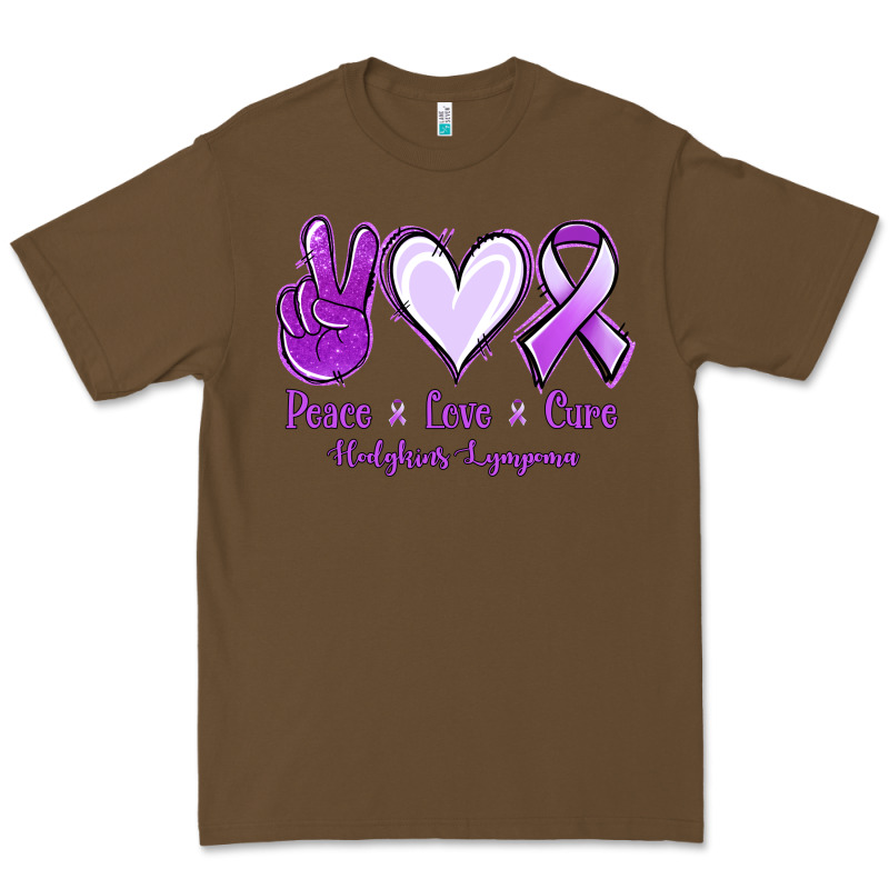 Peace Love Cure Odgkins Lympoma Premium Tee by Jasminsmagicworld | Teevron
