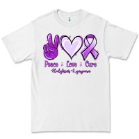 White Peace Love Cure Odgkins Lympoma Premium Tee - Jasminsmagicworld