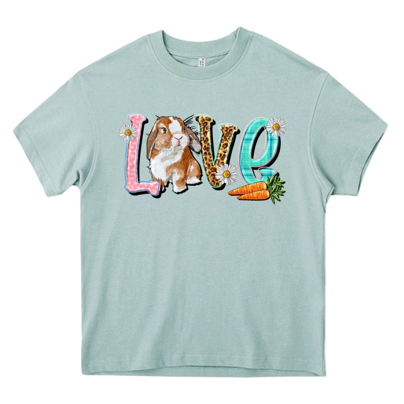 Love Easter Rabbit Heavy Core Tee by NancyCooperArtShop | Teevron