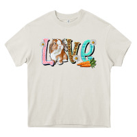 Cream Love Easter Rabbit Heavy Core Tee - NancyCooperArtShop