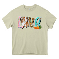 Mossy Love Easter Rabbit Heavy Core Tee - NancyCooperArtShop