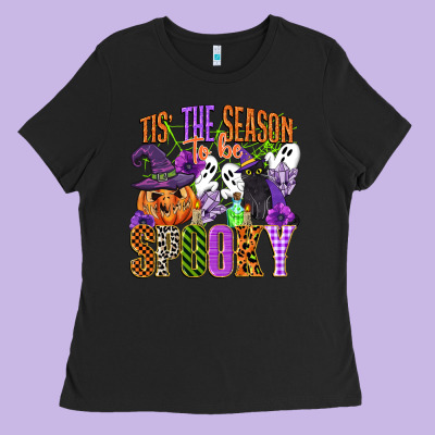 Tis The Season To Be Spooky Ladies Tee Designed By Cowgirlartshop