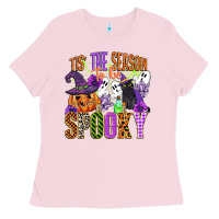 Bubblegum Pink tis the season to be spooky Ladies Tee - CowGirlArtShop