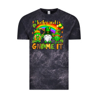 Cloud Black St. Patrick's Lucky and i gnome it Vintage Tee - OliviaCreatesArt
