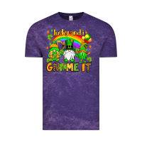 Cloud Purple St. Patrick's Lucky and i gnome it Vintage Tee - OliviaCreatesArt