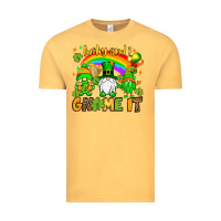 Vintage Mustard St. Patrick's Lucky and i gnome it Vintage Tee - OliviaCreatesArt