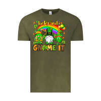 Vintage Olive St. Patrick's Lucky and i gnome it Vintage Tee - OliviaCreatesArt