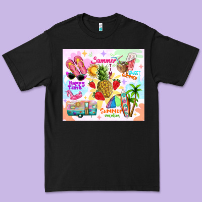 Summer Beach Premium Tee Designed By Tumblerdesignbyshophia