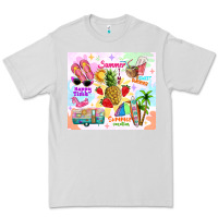 Dove Grey summer beach Premium Tee - TumblerDesignByShophia