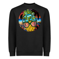Black pineapple relaxing Heavyweight Sweatshirt - BarkalooDesign