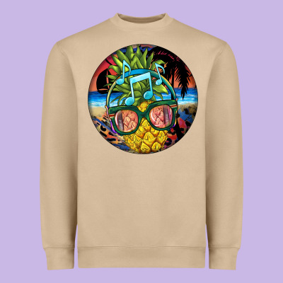 Pineapple Relaxing Heavyweight Sweatshirt Designed By Barkaloodesign