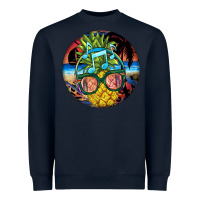 Navy pineapple relaxing Heavyweight Sweatshirt - BarkalooDesign