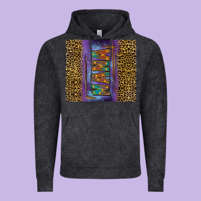Leopard Nana Vintage Hoodie Designed By Fadigitalartstudio