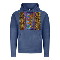 Vintage Denim Leopard nana Vintage Hoodie - FaDigitalArtStudio