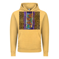 Vintage Mustard Leopard nana Vintage Hoodie - FaDigitalArtStudio