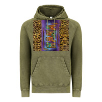 Vintage Olive Leopard nana Vintage Hoodie - FaDigitalArtStudio