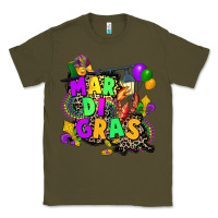 Army Green louisiana map mardi gras Classic Tee - CowGirlArtShop