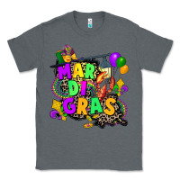 Charcoal Heather louisiana map mardi gras Classic Tee - CowGirlArtShop