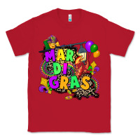 Red louisiana map mardi gras Classic Tee - CowGirlArtShop