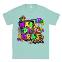 Seafoam louisiana map mardi gras Classic Tee - CowGirlArtShop
