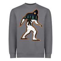 Storm bigfoot wood layered christmas Heavyweight Sweatshirt - DesigneFamous