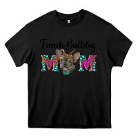 Black french bulldog mom Heavy Core Tee - RanaPortraitStore