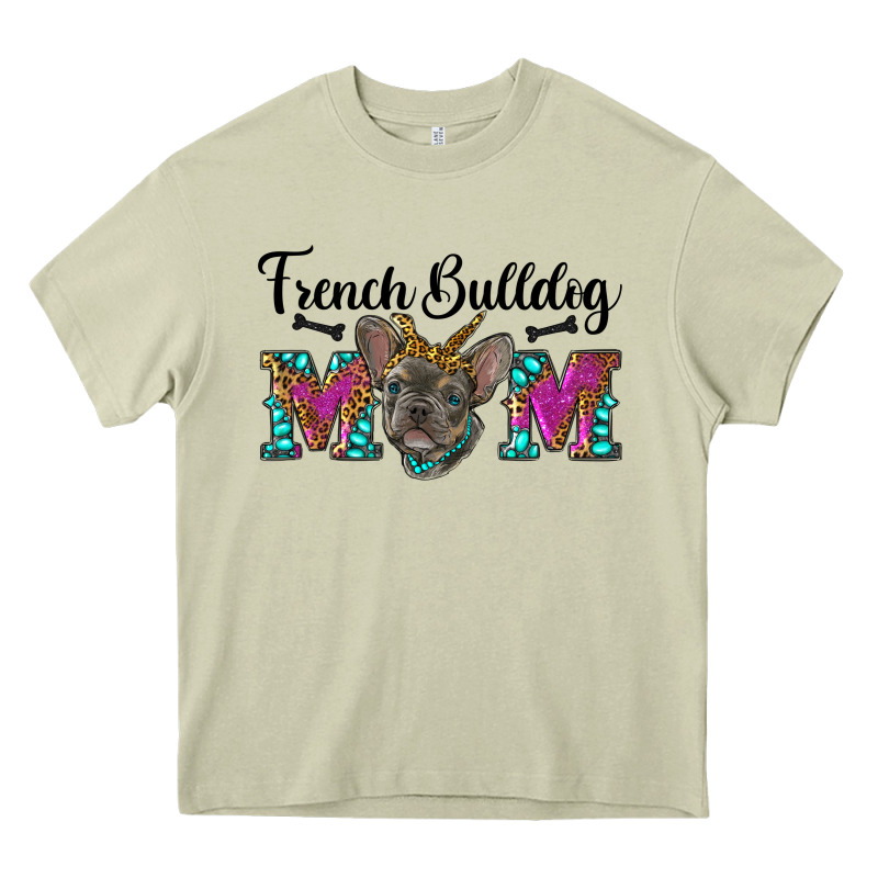 French Bulldog Mom Heavy Core Tee by RanaPortraitStore | Teevron
