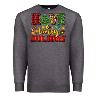 Charcoal Heather have a lovely holiday with gloves Premium Sweatshirt - AdoDesignShop