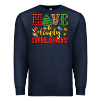 Navy have a lovely holiday with gloves Premium Sweatshirt - AdoDesignShop
