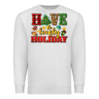 Oatmeal Heather have a lovely holiday with gloves Premium Sweatshirt - AdoDesignShop