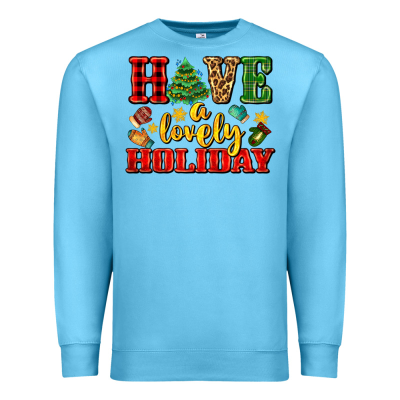 Have A Lovely Holiday With Gloves Premium Sweatshirt by AdoDesignShop | Teevron
