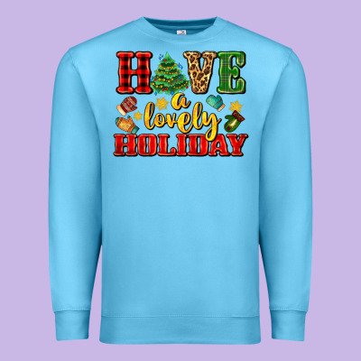 Have A Lovely Holiday With Gloves Premium Sweatshirt Designed By Adodesignshop