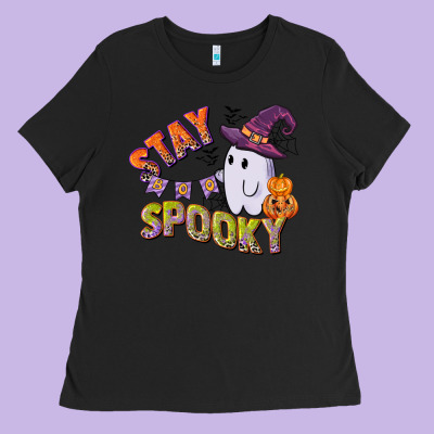 Stay Spooky Ladies Tee Designed By Cowgirlartshop