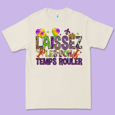 Loissez Les Bon Temps Rouler With Balloon Premium Tee Designed By Howdyjamesfarm