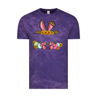 Cloud Purple Western Easter bunny name frame Vintage Tee - OliviaCreatesArt