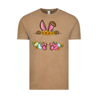 Vintage Coffee Western Easter bunny name frame Vintage Tee - OliviaCreatesArt