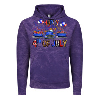 Cloud Purple Western Truck Hello Fourth Of July America Vintage Hoodie - FaDigitalArtStudio