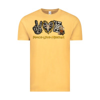 Vintage Mustard Peace Love Missouri Vintage Tee - Jasminsmagicworld