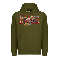 Army Green home Christmas farm animals Premium Hoodie - CowhideDigitalArt