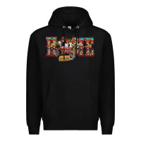 Black home Christmas farm animals Premium Hoodie - CowhideDigitalArt