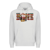 Dove Grey home Christmas farm animals Premium Hoodie - CowhideDigitalArt