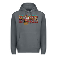 Rock home Christmas farm animals Premium Hoodie - CowhideDigitalArt